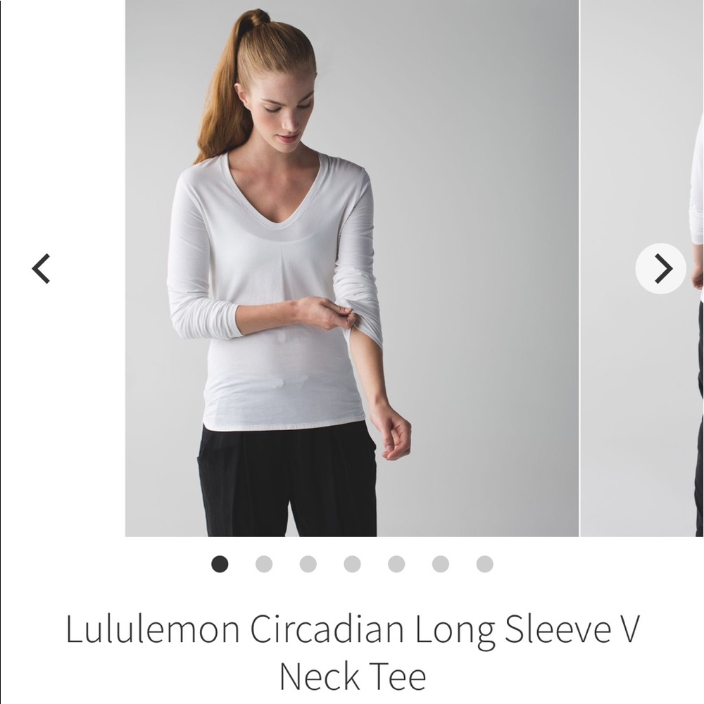 Lululemon long sleeve v neck tee
